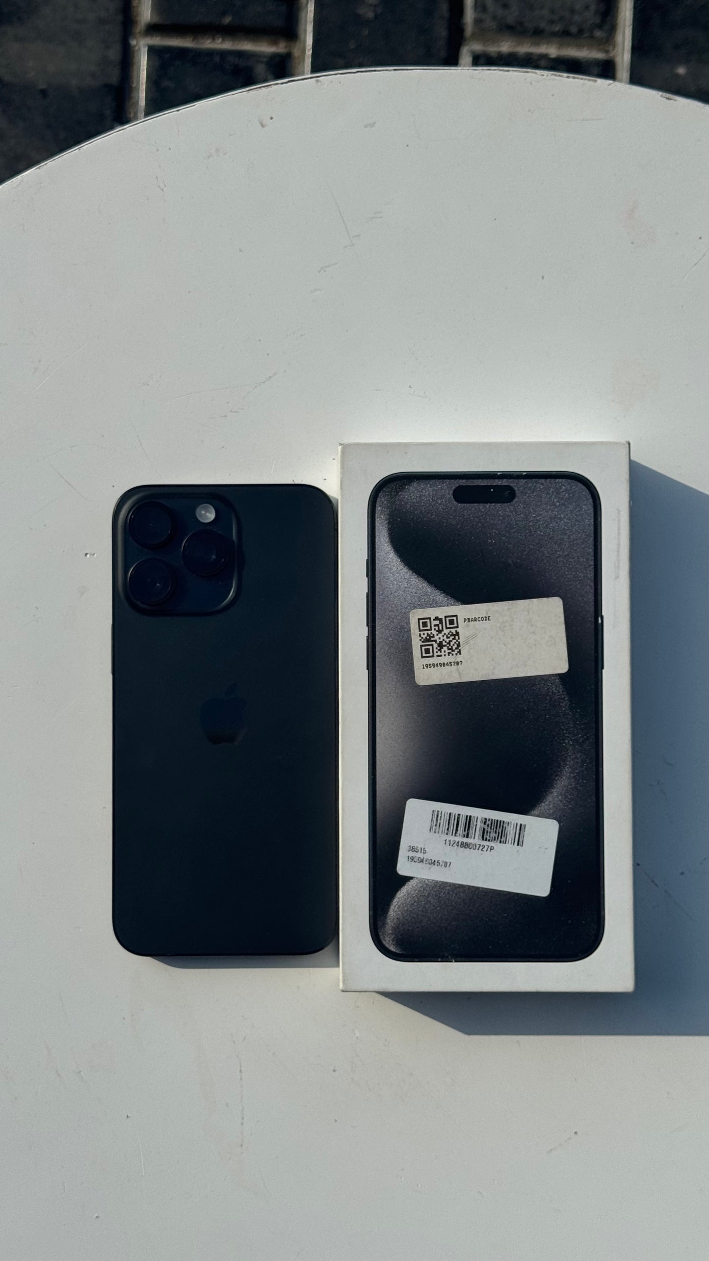 iPhone 15 Pro Max (256GB) – Black Titanium | Battery 96% | ZA/A | 59,000 EGP