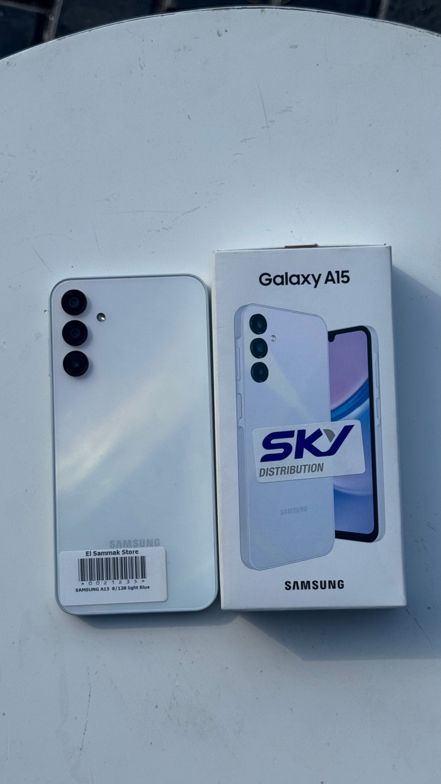 Samsung Galaxy A15 (8GB RAM – 256GB) – White | 7,500 EGP