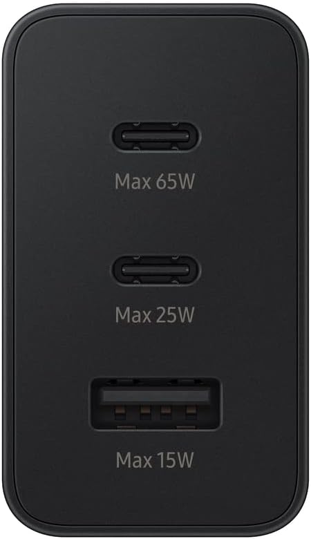 Samsung 65W 3-Port Super Fast Charging Wall Charger - Black