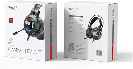 Yesido EK02 Gaming Headset With RGB Lights For Playstation, Xbox, Mobile And Computer