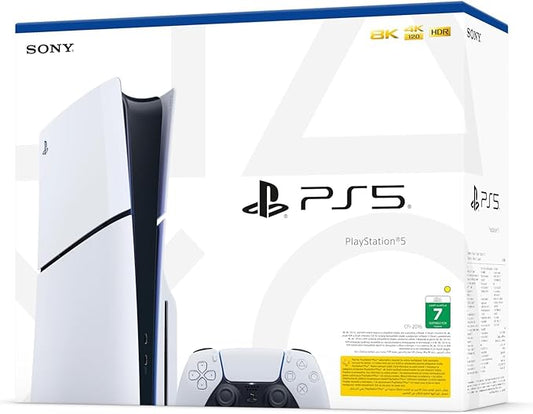 Sony PlayStation 5 Slim Console – Disc Edition – 1TB – White (Middle East Version)