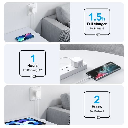 JOYROOM L-2P356 35W Dual PD Fast Charger, UK Plug