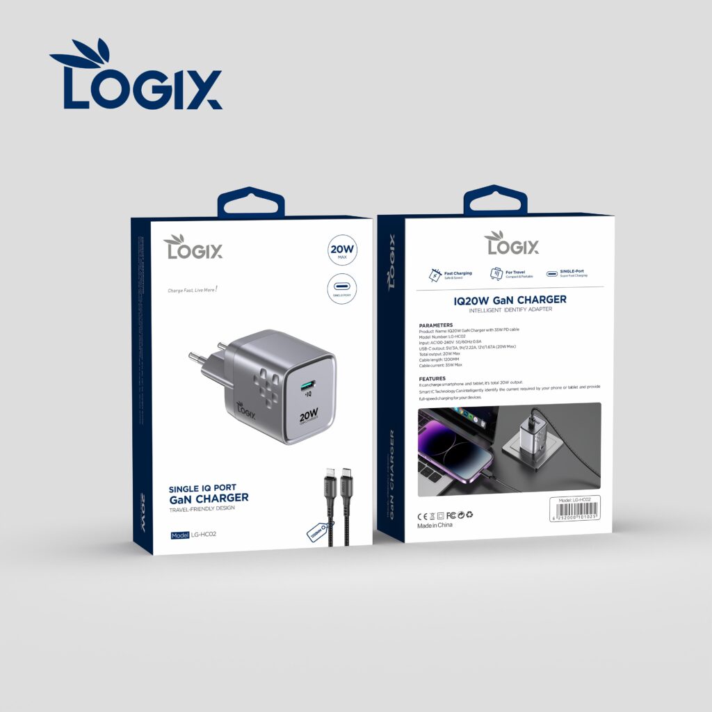 Logix IQ20W GaN Charger
