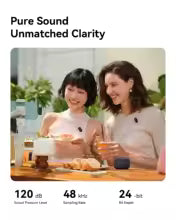 Hollyland LARK A1 Wireless Microphone for iPhone & Android – Noise Cancelling Mic for YouTube, TikTok & Vlogging