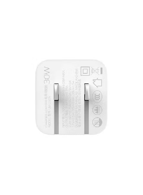Momax Momax ONEPLUG 30Watt GaN Mini USB-C Charger White