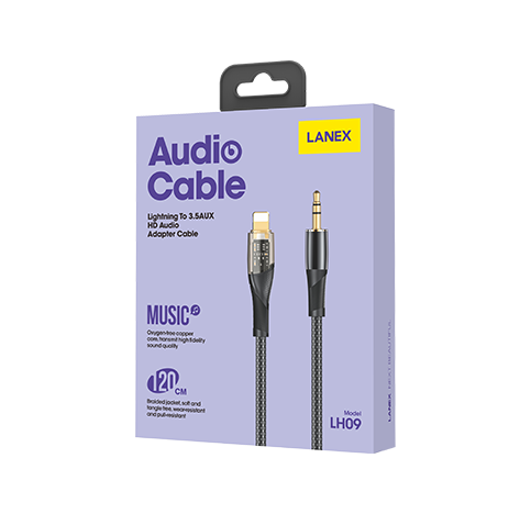 audio cable LANEX LH10 type-c to 3.5 AUX HD audio adapter cable