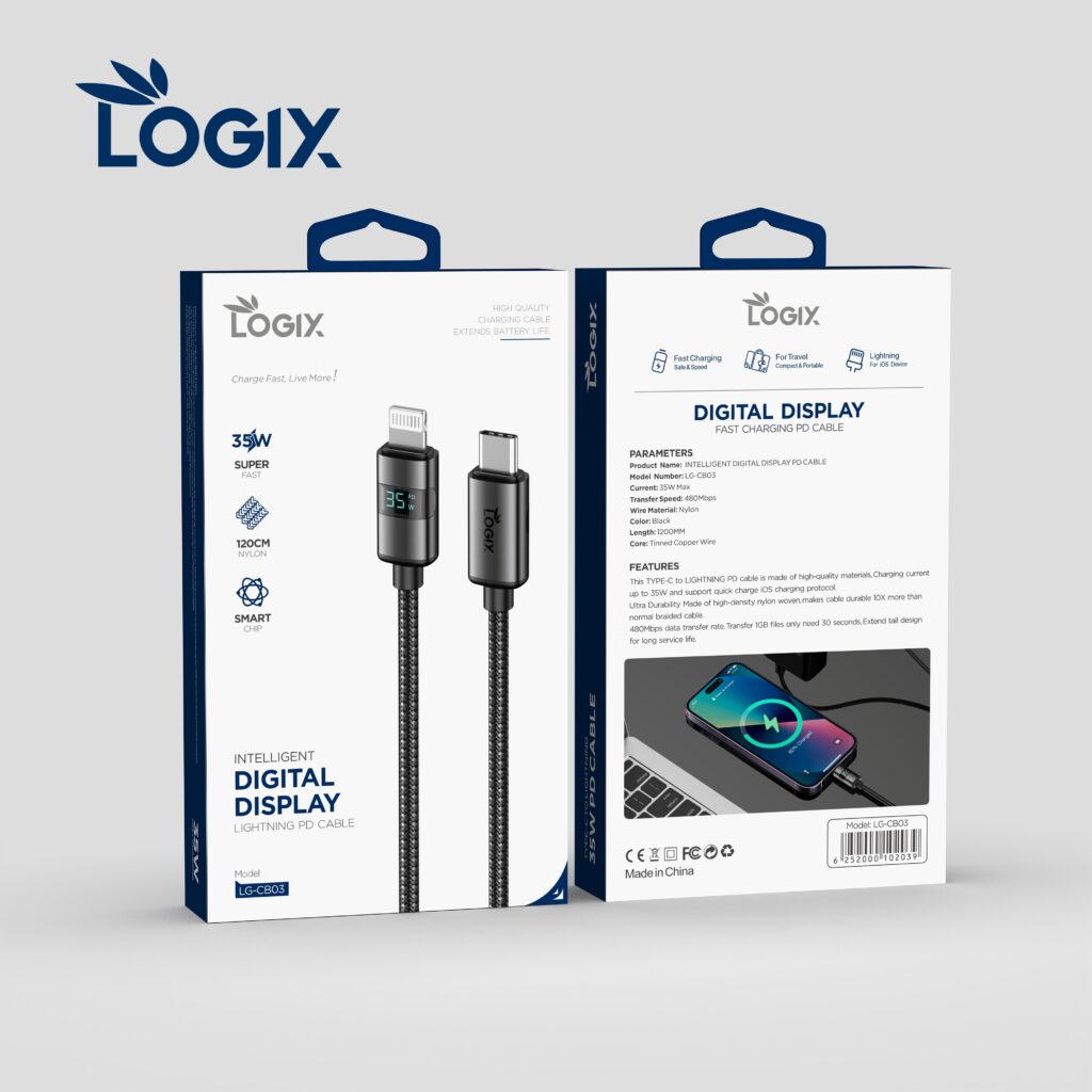 Logix 35W Intelligent Digital Display Lightning PD Cable