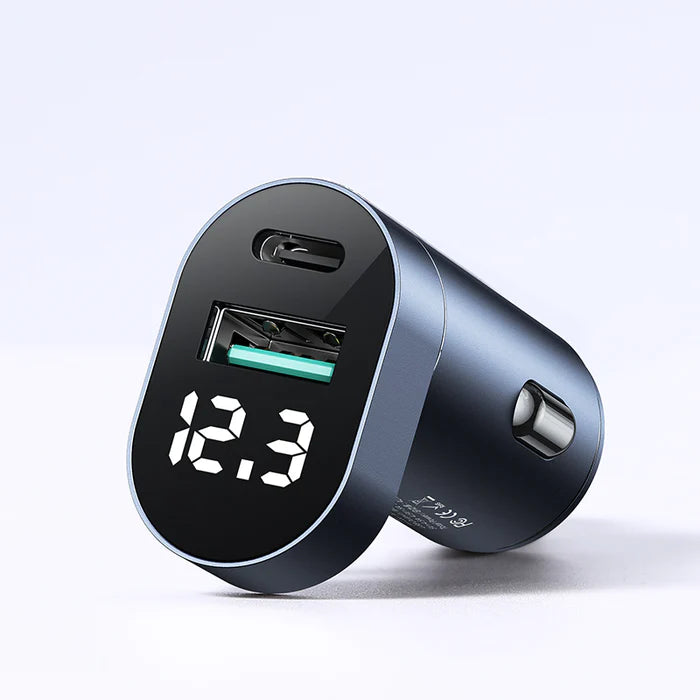 JOYROOM C-A17 Dual Port Fast Car Charger with LED Display 48W