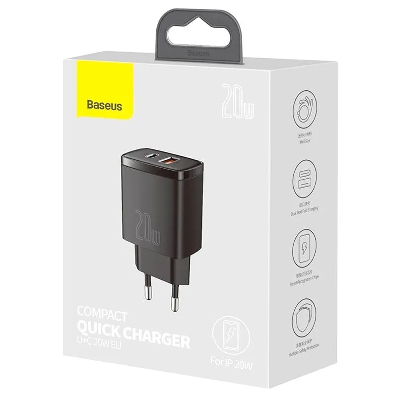 BASEUS COMPACT WALL CHARGER 20W