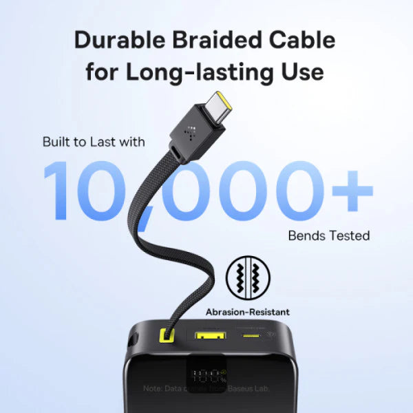 Baseus EnerFill FC51 Bipow2 Pro Power Bank 20000mAh 22.5W Black Built-in Cable
