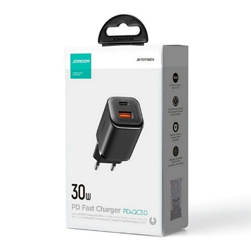 JOYROOM JR-TCF08EU 30W Dual-Port Speed Series PD  - Black