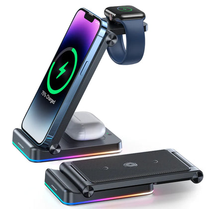 JOYROOM JR-WQN01 3-in-1 Foldable Wireless Charging Station