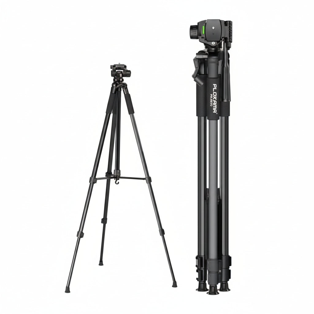 plokama PK-9999 Camera Tripod Stand 2.1 m with Mobile Phone Holder, Durable and Strong Material, For Mobile and Camera, For Photo Sessions And All Content Makers Brand: Generic