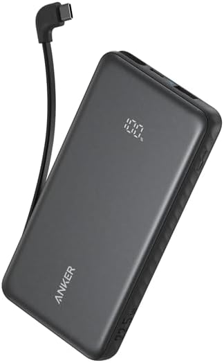 Anker Zolo Power Bank, 20,000mAh 22.5W Max Portable Charger, USB-C In and Out Fast Charging Battery Pack, Slim Travel Essential Phone Power Bank, For iPhone 17/16/15 Series, Galaxy [CCC Certified],