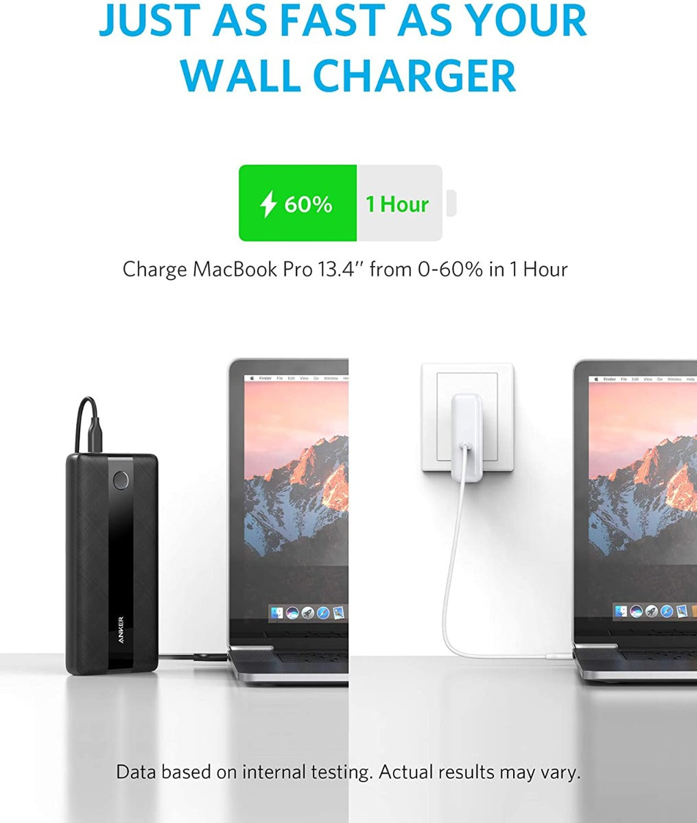 Anker Power Core III 19K Power Bank 60W For Smartphones - Black