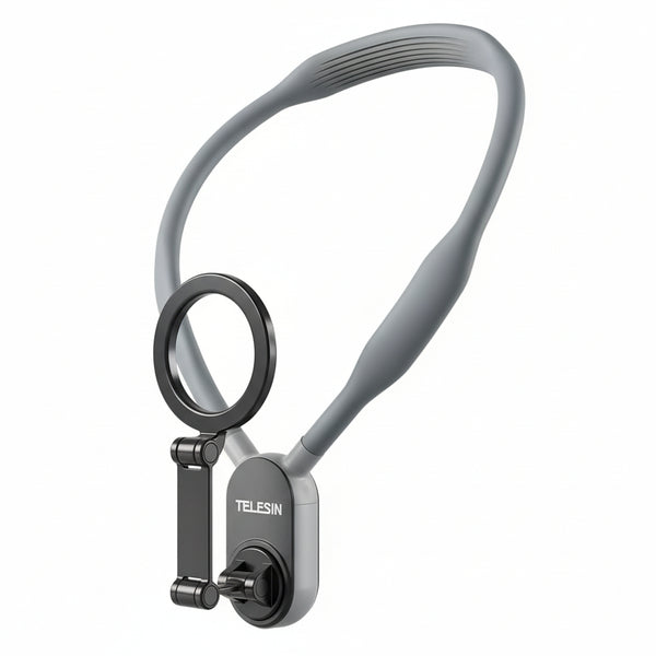 TELESIN Magnetic Neck Mount for Phones – Hands-Free Selfie POV / Vlog Chest Tripod Strap