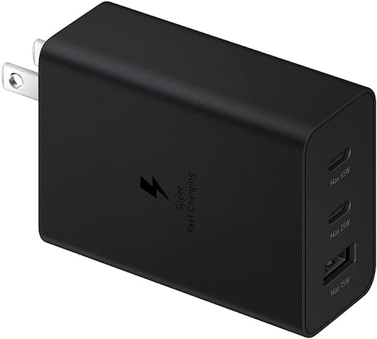 Samsung 65W 3-Port Super Fast Charging Wall Charger - Black