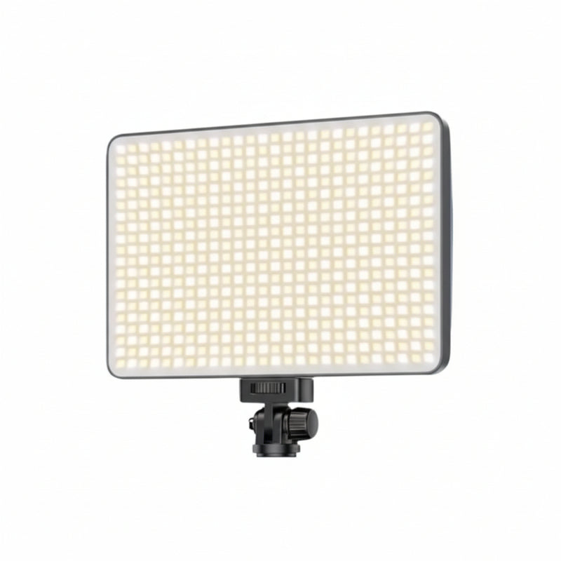 Plokama U480 Rechargeable LED Photography Light 3 Colors Adjustable 270° Tilt and Move, with Type-C Charger, Ultra-Slim Portable Design.