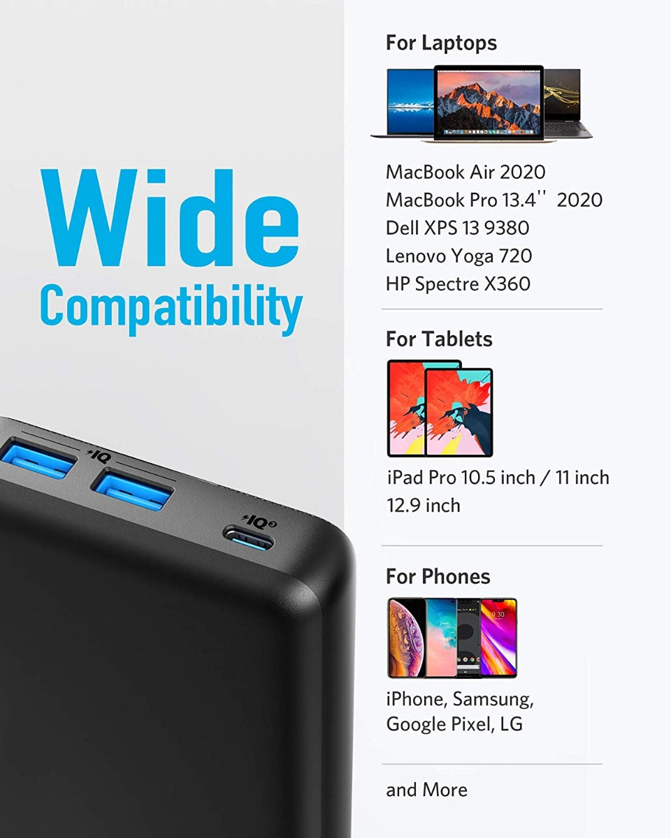 Anker Power Core III 19K Power Bank 60W For Smartphones - Black