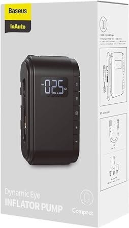 Baseus Dynamic Eye Inflator Pump 4000 mAh Black