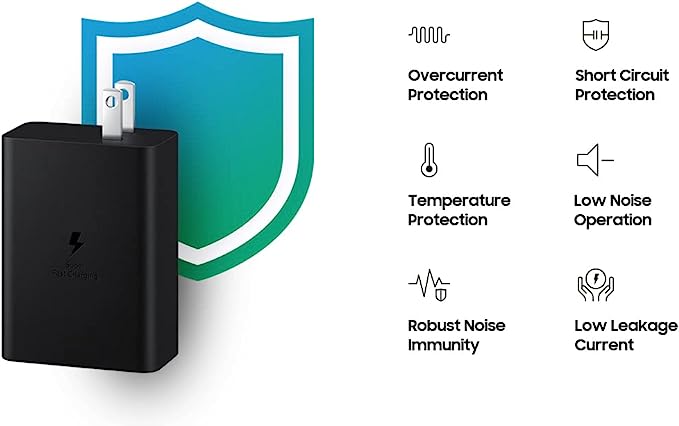 Samsung 65W 3-Port Super Fast Charging Wall Charger - Black