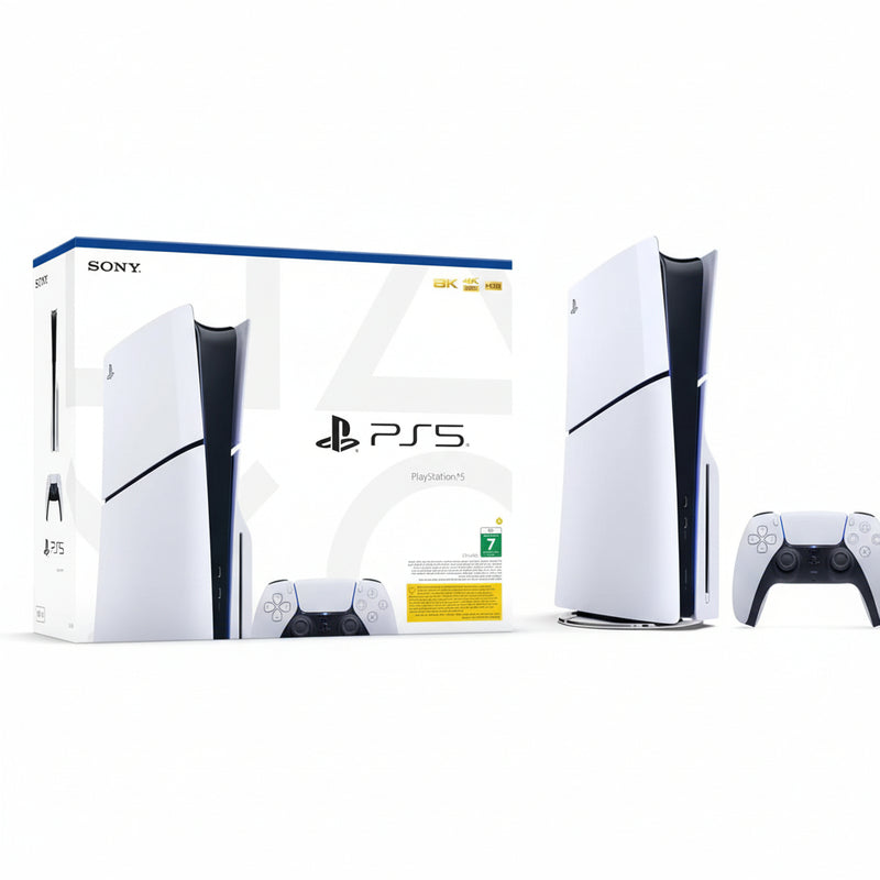 Sony PlayStation 5 Slim Console – Disc Edition – 1TB – White (Middle East Version)