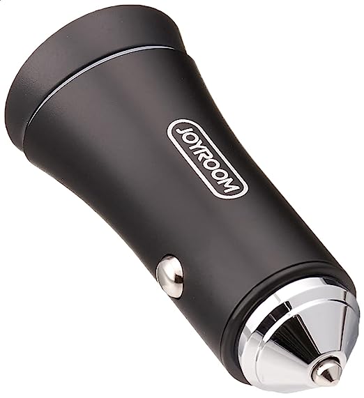 Joyroom JR-C08 Fast Charging Car Charger with 2 USB Ports - Black