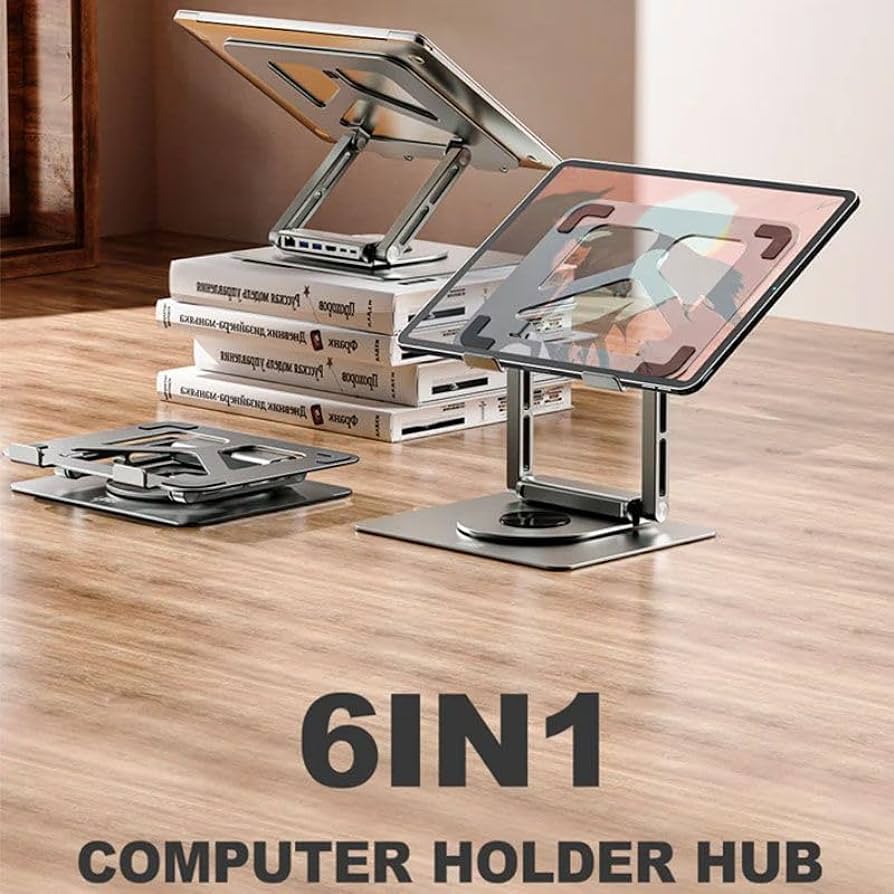 Lanex LH11 Stand For Laptop and MacBook + Built in Hub.