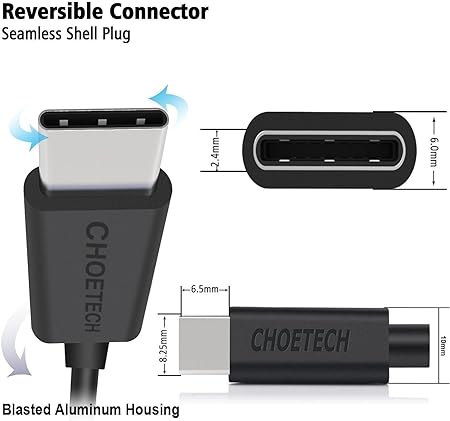 Choetech CHT-AC0002 USB A To Type C Cable