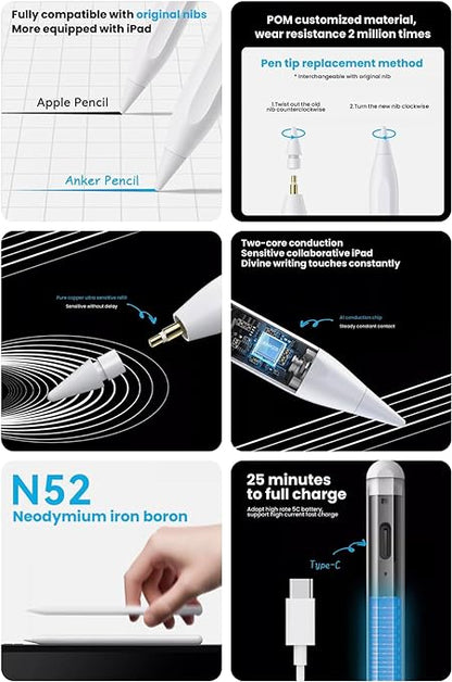 Anker Pencil Drawing Stylus Pen - White