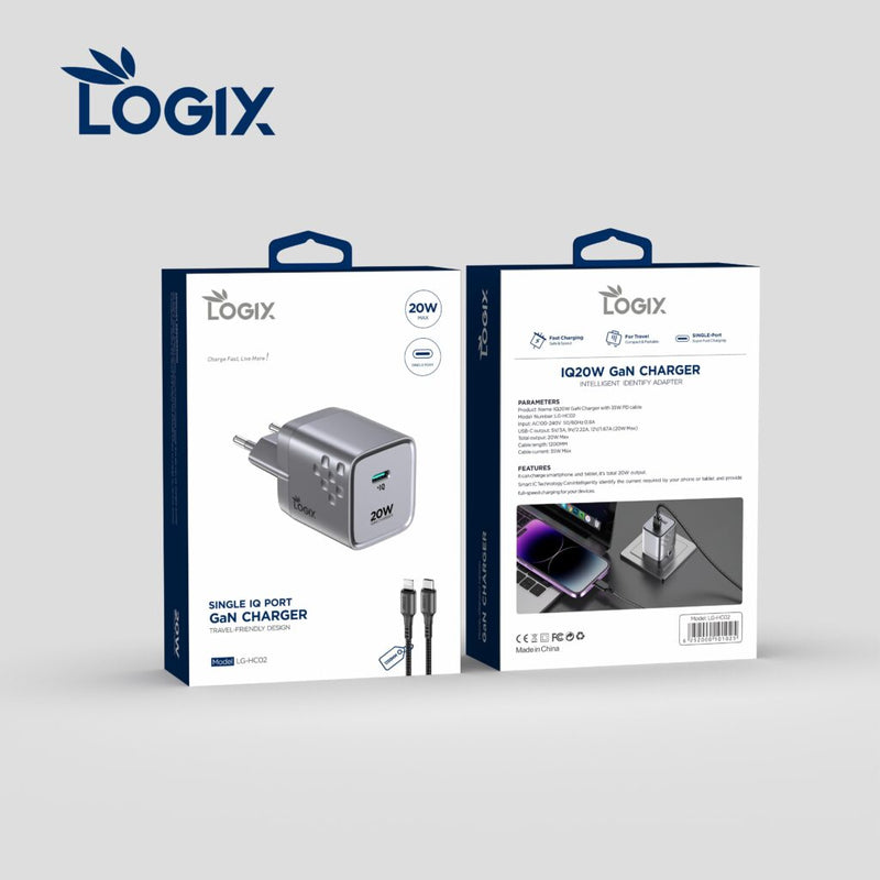 Logix IQ20W GaN Charger