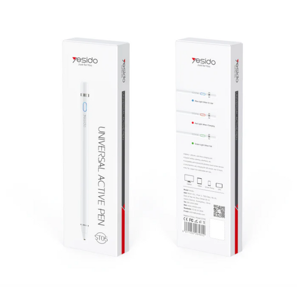 ST05 YESIDO New Aluminum Capacitive Active Universal Tablet Smart Board Replacement Stylus Pencil Pen for IP