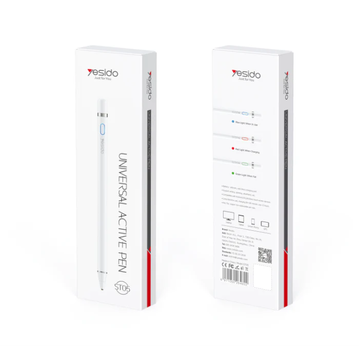 ST05 YESIDO New Aluminum Capacitive Active Universal Tablet Smart Board Replacement Stylus Pencil Pen for IP