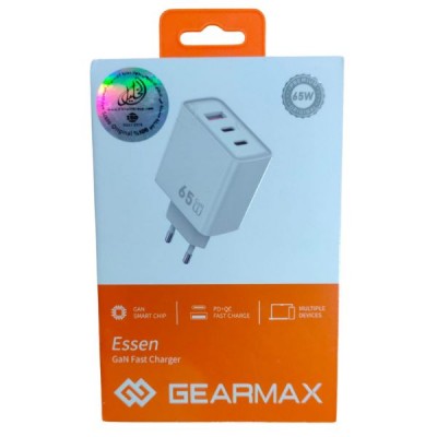 Germas UM02 65W Fast Charger – 2 USB-C + 1 USB-A Ports