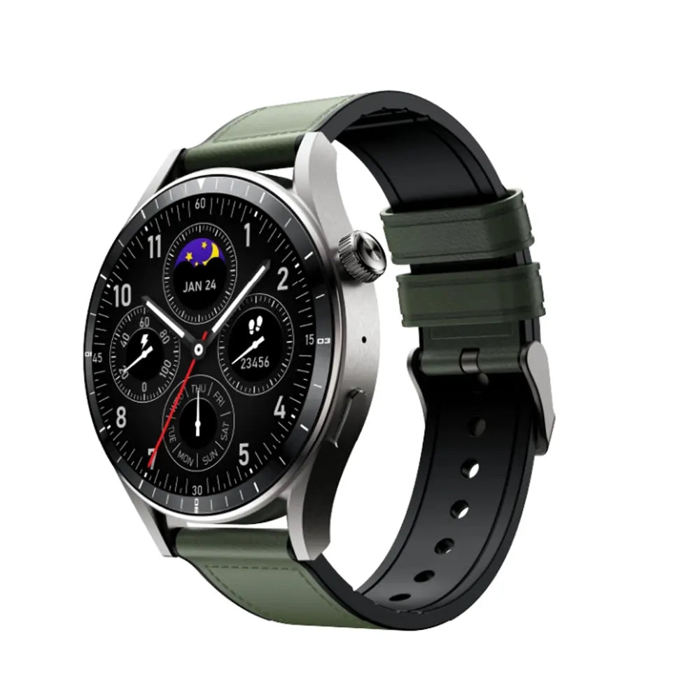 XWatch N4 pro (XW4E) -Titanium Grey,1.43" Amoled HD screen, IP68 Waterproof, Up to12 days usage time, V5.3,Heart rate,SPO2,300mAh battery, Wireless Charging, supports call Multicolour