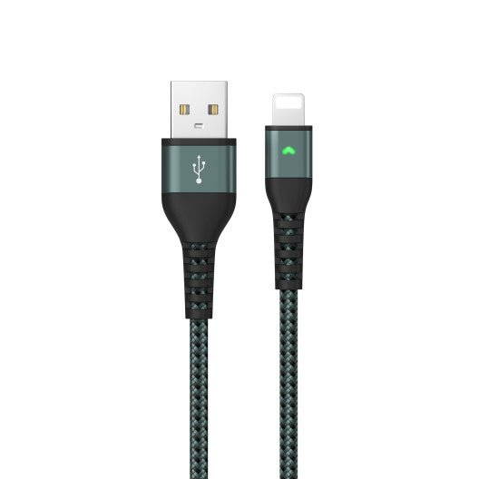 LANEX LTC-N12L USB TO LIGHTNING CABLE 25CM (GREEN)