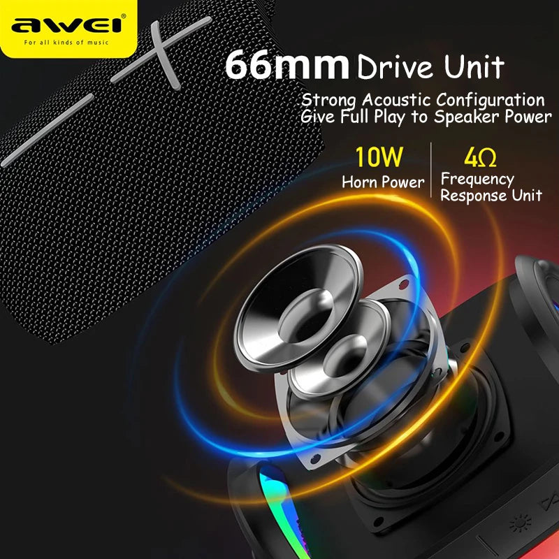 Awei Colourful BlueTooth Speaker - Y525