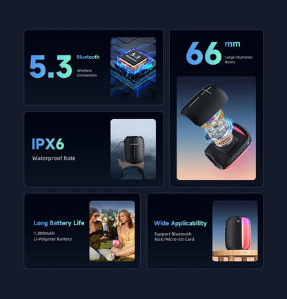 Awei Colourful BlueTooth Speaker - Y525