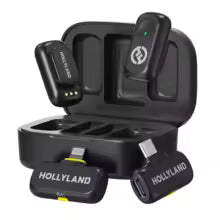 Hollyland LARK A1 Wireless Microphone for iPhone & Android – Noise Cancelling Mic for YouTube, TikTok & Vlogging