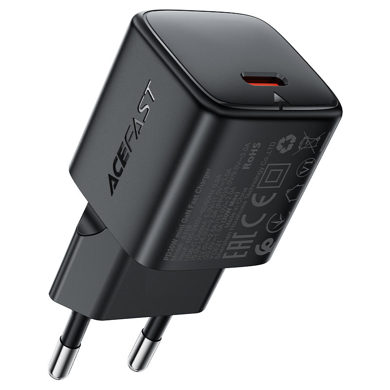 Fast Charge Wall Charger (P16) A118 PD30W GaN (1xUSB-C) EU