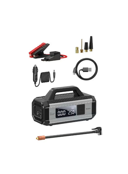 YESIDO VC13 5-in-1 Car Jump Starter, 150PSI Tire Inflator, 10000mAh Power Bank, Air Compressor