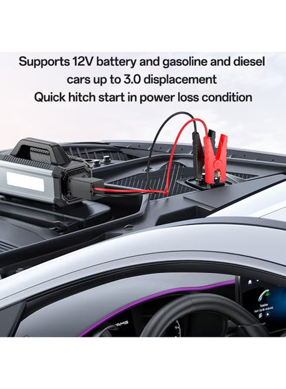 YESIDO VC13 5-in-1 Car Jump Starter, 150PSI Tire Inflator, 10000mAh Power Bank, Air Compressor
