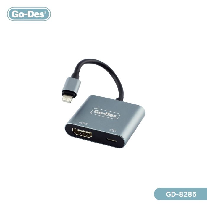 Go-Des GD-8285 2 in 1 IPhone Adapter