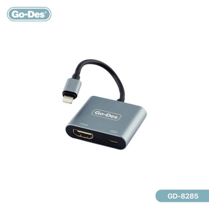 Go-Des GD-8285 2 in 1 IPhone Adapter