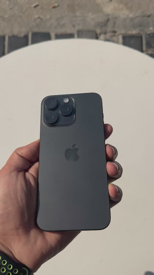 iPhone 15 Pro Max (256GB) – Black Titanium | Battery 96% | ZA/A | 59,000 EGP