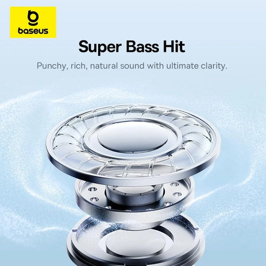 Baseus Bass BH1 Lite Bluetooth Headphones Over Ear, SuperBass, 80H Playtime, AI