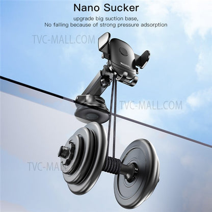 YESIDO C138 Angle-adjustable Car Phone Holder Strong Suction