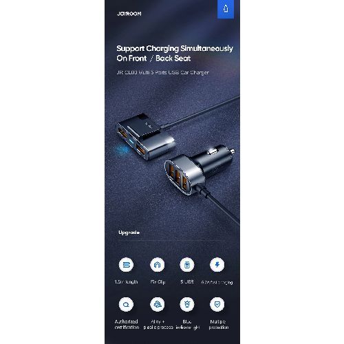 JOYROOM JR-CL03 6.2A Multi Ports Usb Car Charger