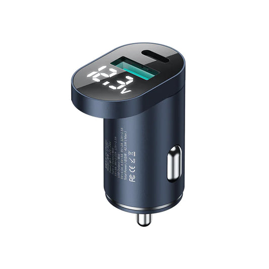 JOYROOM C-A17 Dual Port Fast Car Charger with LED Display 48W