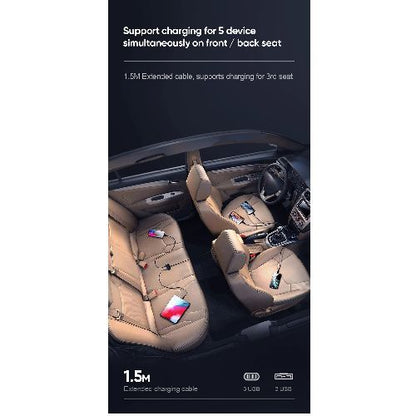 JOYROOM JR-CL03 6.2A Multi Ports Usb Car Charger
